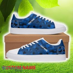 Custom Name Indianapolis Colts Low Top Skater Shoes For Men And Women Gift Unisex Sneakers - Custom Name Indianapolis Colts Low Top Skater Sneakers_1