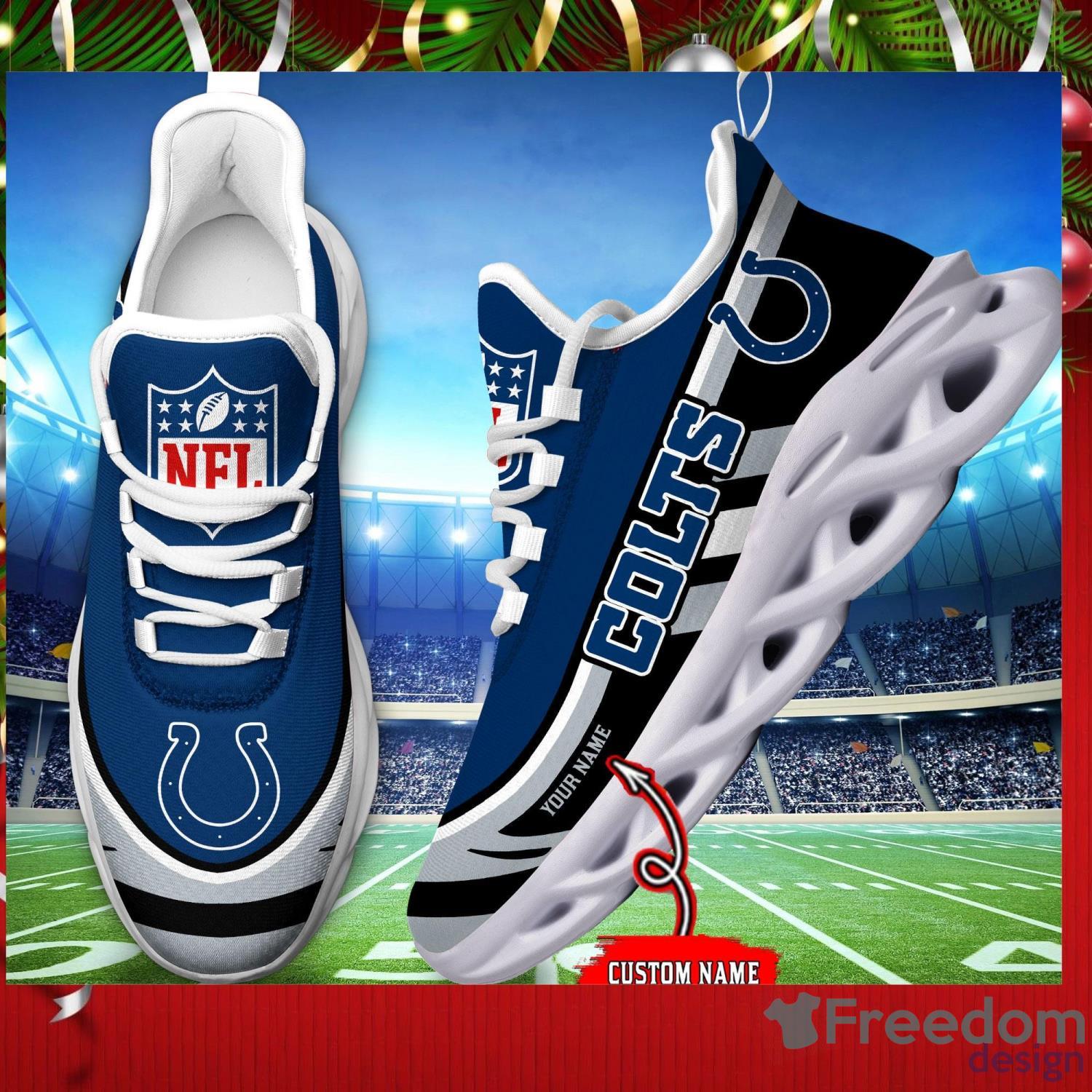 Personalized Name Indianapolis Colts NFL Chunky Sneakers Fans Max Soul  Shoes - Freedomdesign