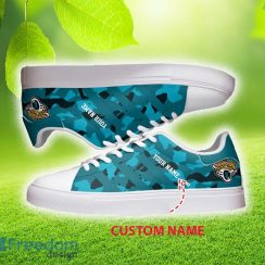 Custom Name Jacksonville Jaguars Low Top Skater Shoes For Men And Women Gift Unisex Sneakers - Custom Name Jacksonville Jaguars Low Top Skater Sneakers_2