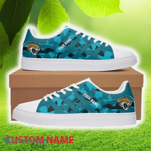 Custom Name Jacksonville Jaguars Low Top Skater Shoes For Men And Women Gift Unisex Sneakers - Custom Name Jacksonville Jaguars Low Top Skater Sneakers_1