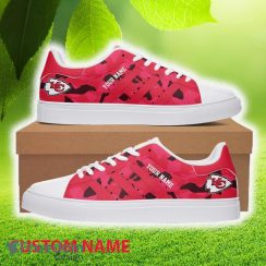 Custom Name Kansas City Chiefs Low Top Skater Shoes For Men And Women Gift Unisex Sneakers - Custom Name Kansas City Chiefs Low Top Skater Sneakers_1