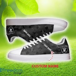 Custom Name Las Vegas Raiders Low Top Skater Shoes For Men And Women Gift Unisex Sneakers - Custom Name Las Vegas Raiders Low Top Skater Sneakers_2