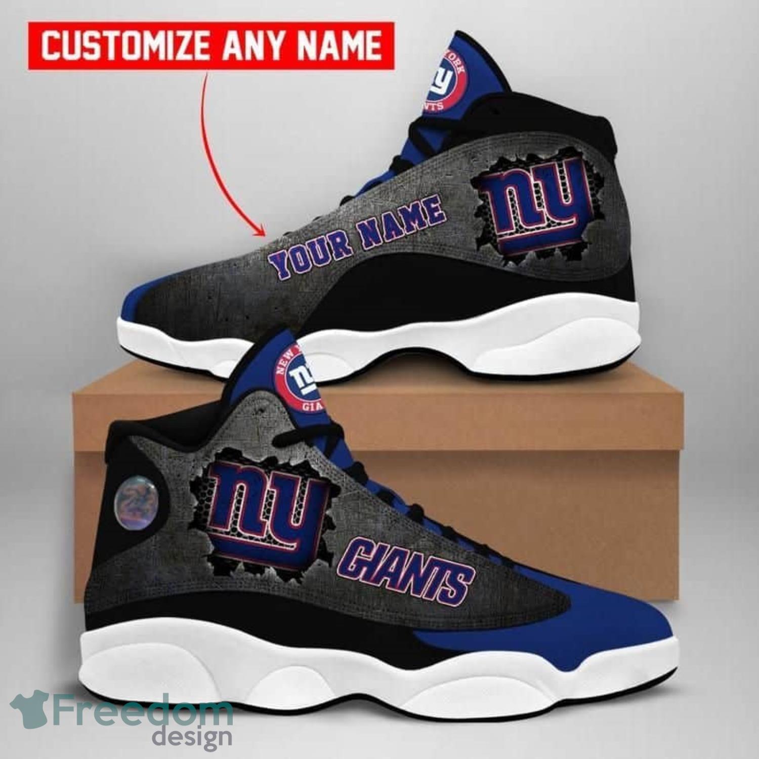 New York Giants Personalzied Name Air Jordan 13 Shoes Best Gift Fans