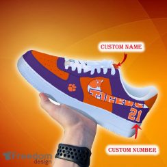 Custom Number And Name Clemson Tigers NCAA Air Force Shoes For Men And Women Running Sneakers - Clemson Tigers NCAA Air Force Shoes Personalized_1