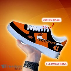 Custom Number And Name Oklahoma State Cowboys NCAA Air Force Shoes For Men And Women Running Sneakers - Oklahoma State Cowboys NCAA Air Force Shoes Personalized_3