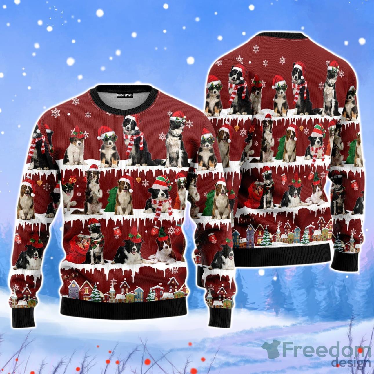 Cute Dog Christmas Unisex Ugly Sweater For Dog Lovers Product Photo 1