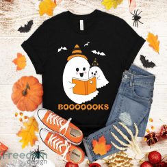 Cute Ghost Boooooks – School Librarian or Teacher Halloween T-Shirt Halloween Gift