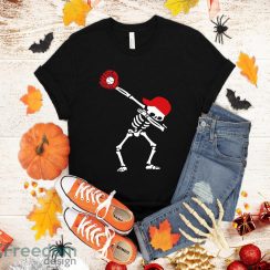 Dabbing Skeleton Baseball T shirt Halloween Boys Kids Men T-Shirt Halloween Gift Sweatshirt Hoodie