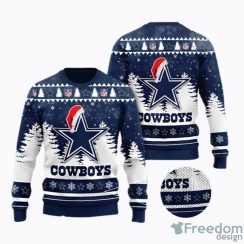 Dallas Cowboys All Over Print Christmas Knitting Ugly Christmas Sweater Men And Women Holiday Gift