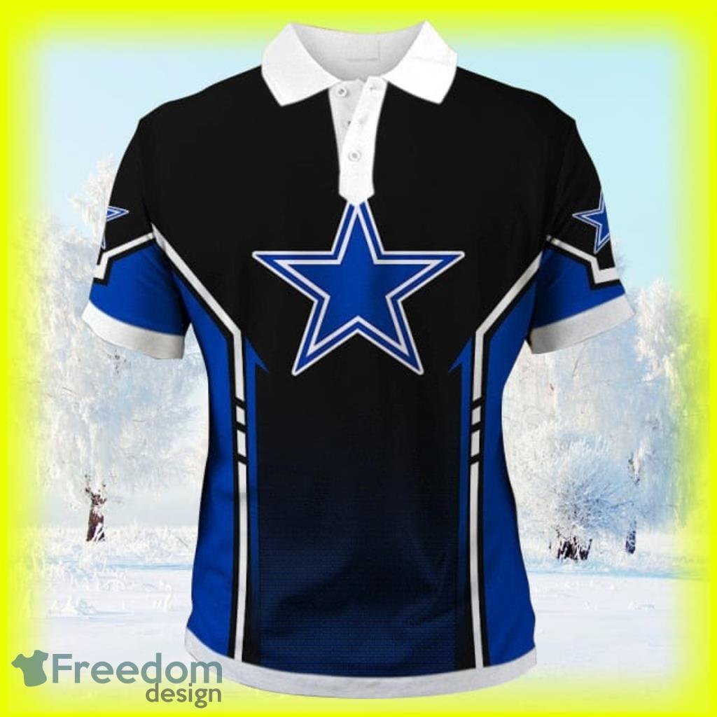 Dallas Cowboys 2 Pieces Outfits Casual Zip Collared Shirt Beach