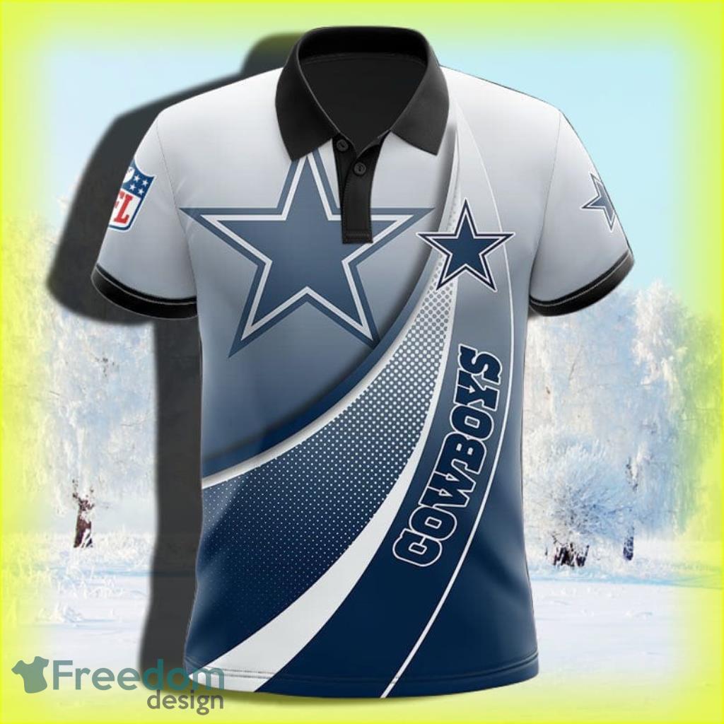 Dallas Cowboys Polo Shirt Mens 3D - Dallas Cowboys Home