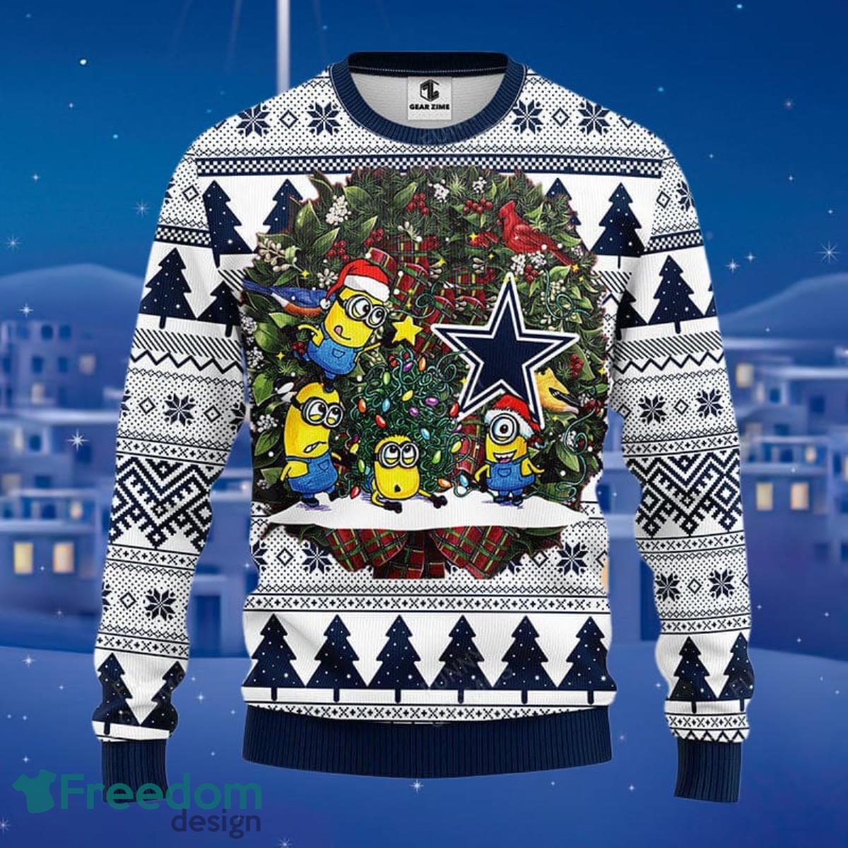 Dallas Cowboys Grinch Ugly Christmas Sweater - Freedomdesign