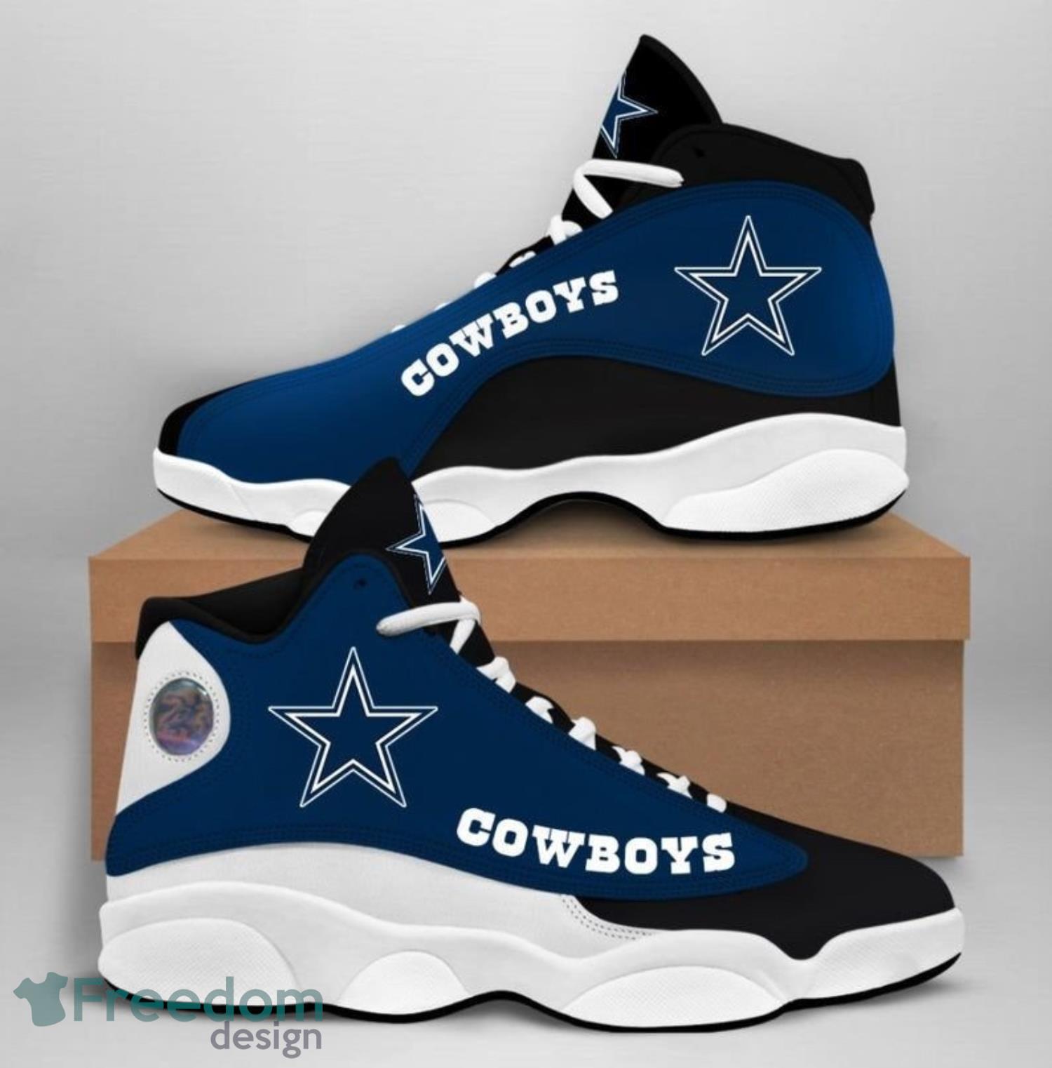 Nfl Dallas Cowboys Limited Edition Air Jordan 13 For Fans Sneakers