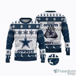 Dallas Cowboys NFL Big Logo Ugly Christmas Sweater Men And Women Holiday Gift