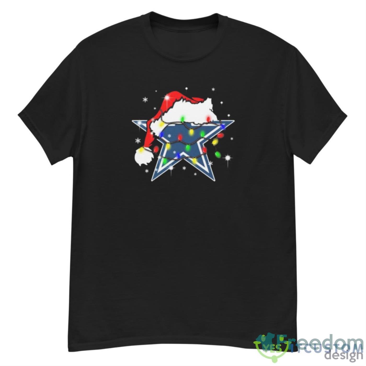Dallas Cowboys Santa Hat Christmas Light Shirt Christmas Gift -  Freedomdesign