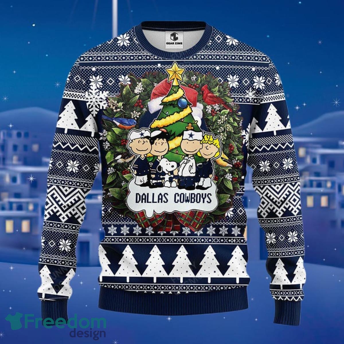 NFL Fans Dallas Cowboys Snoopy Dog Logo Ugly Christmas Sweater For Men And  Women - Freedomdesign