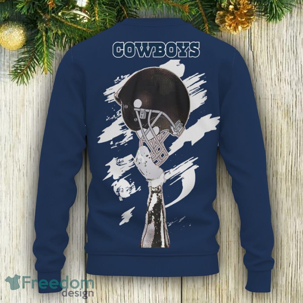 NFL Dallas Cowboys Custom Name And Number Christmas Gift For Fans Ugly  Christmas Sweater - Limotees