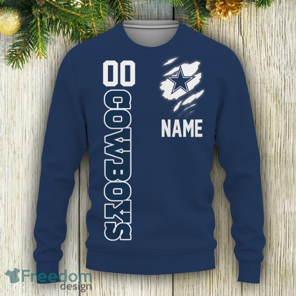 Personalised NFL Dallas Cowboys Christmas Sweater Gift - Teeholly