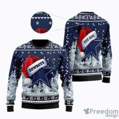 Dallas Cowboys Ugly Christmas Sweater Men And Women Holiday Gift Ho Ho Ho