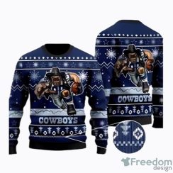 Dallas Cowboys Ugly Christmas Sweater Men And Women Holiday Gift Over Print Sweatshirt Ugly