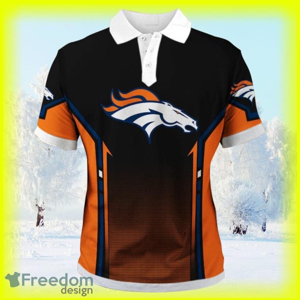 Denver Broncos American Flag Polo Shirt - T-shirts Low Price