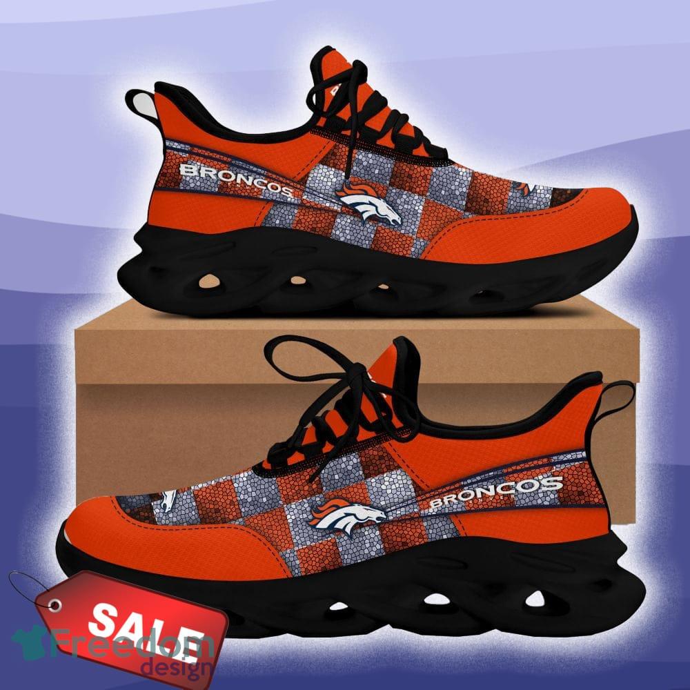 Denver Broncos NFL Clunky Sneakers Max Soul Shoes - Growkoc