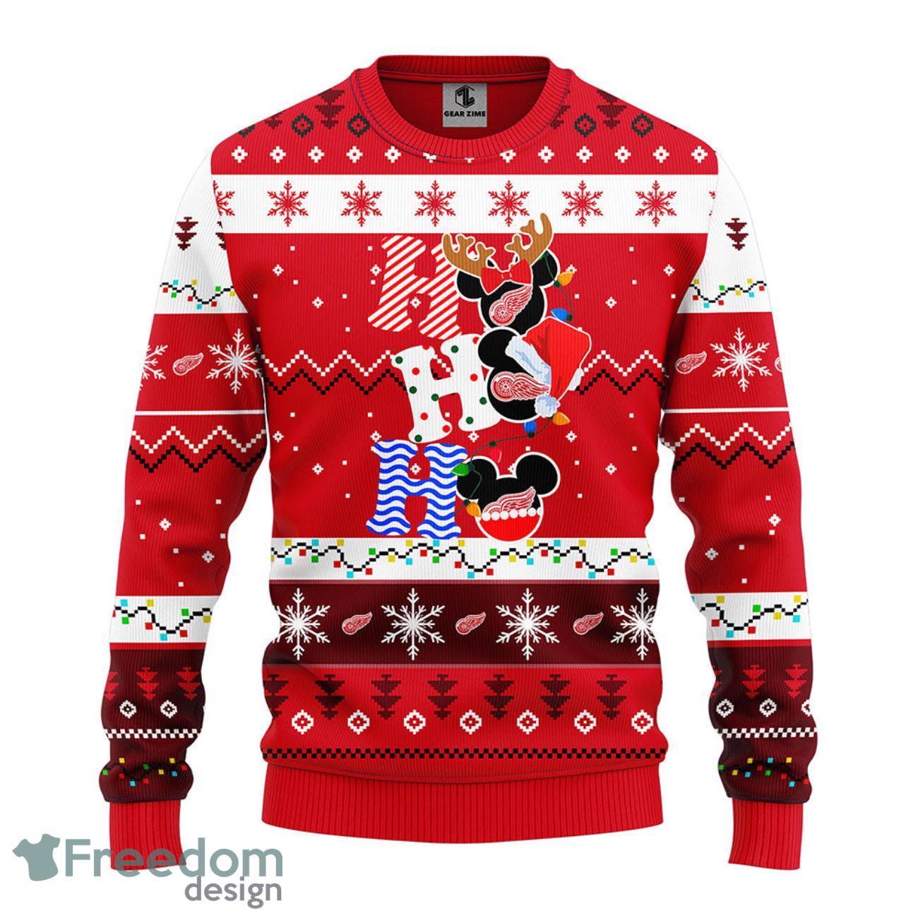 Detroit Red Wings Pub Dog Christmas Ugly Sweater - Freedomdesign