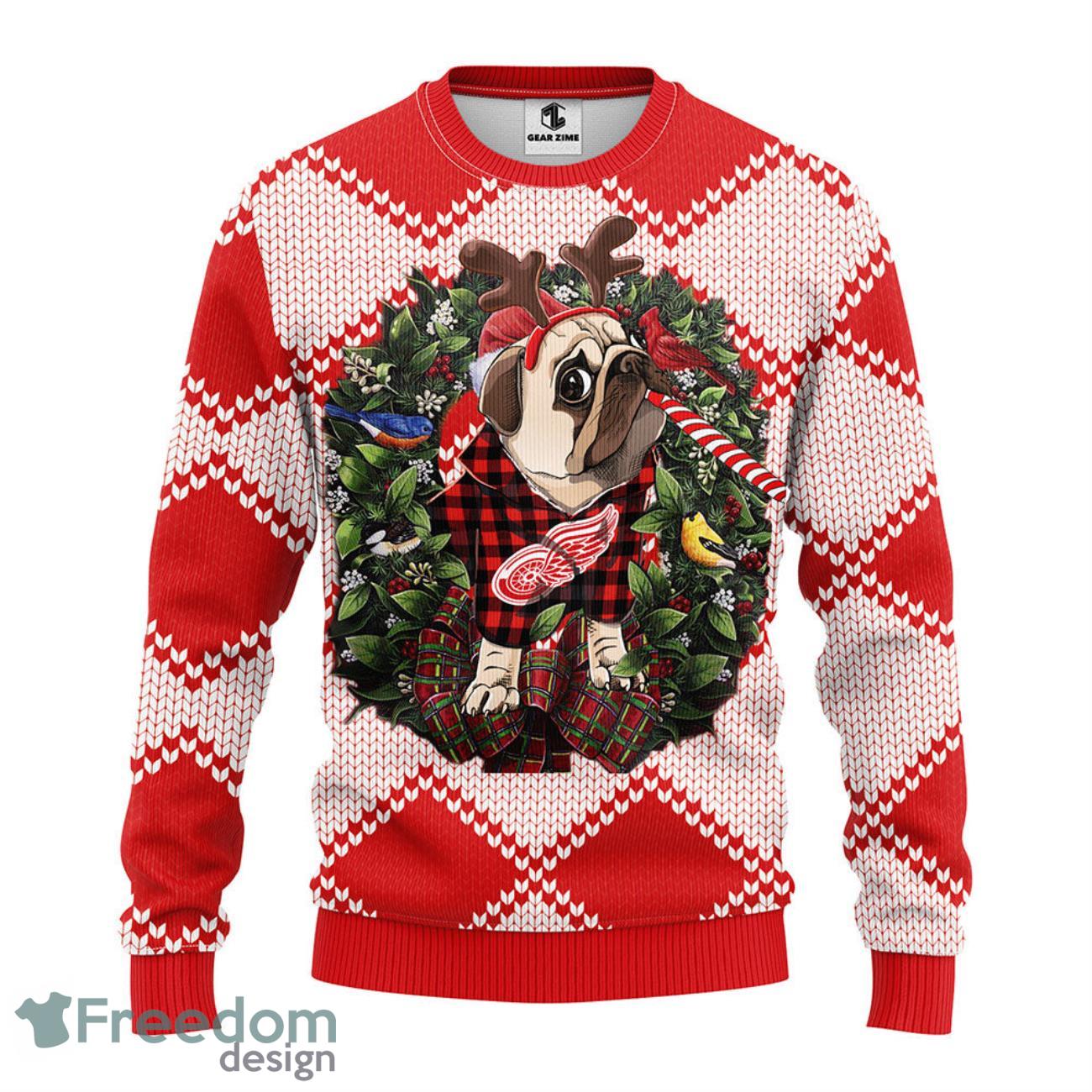 Detroit Red Wings Hockey Custom Ugly Christmas Sweater - EmonShop - Tagotee