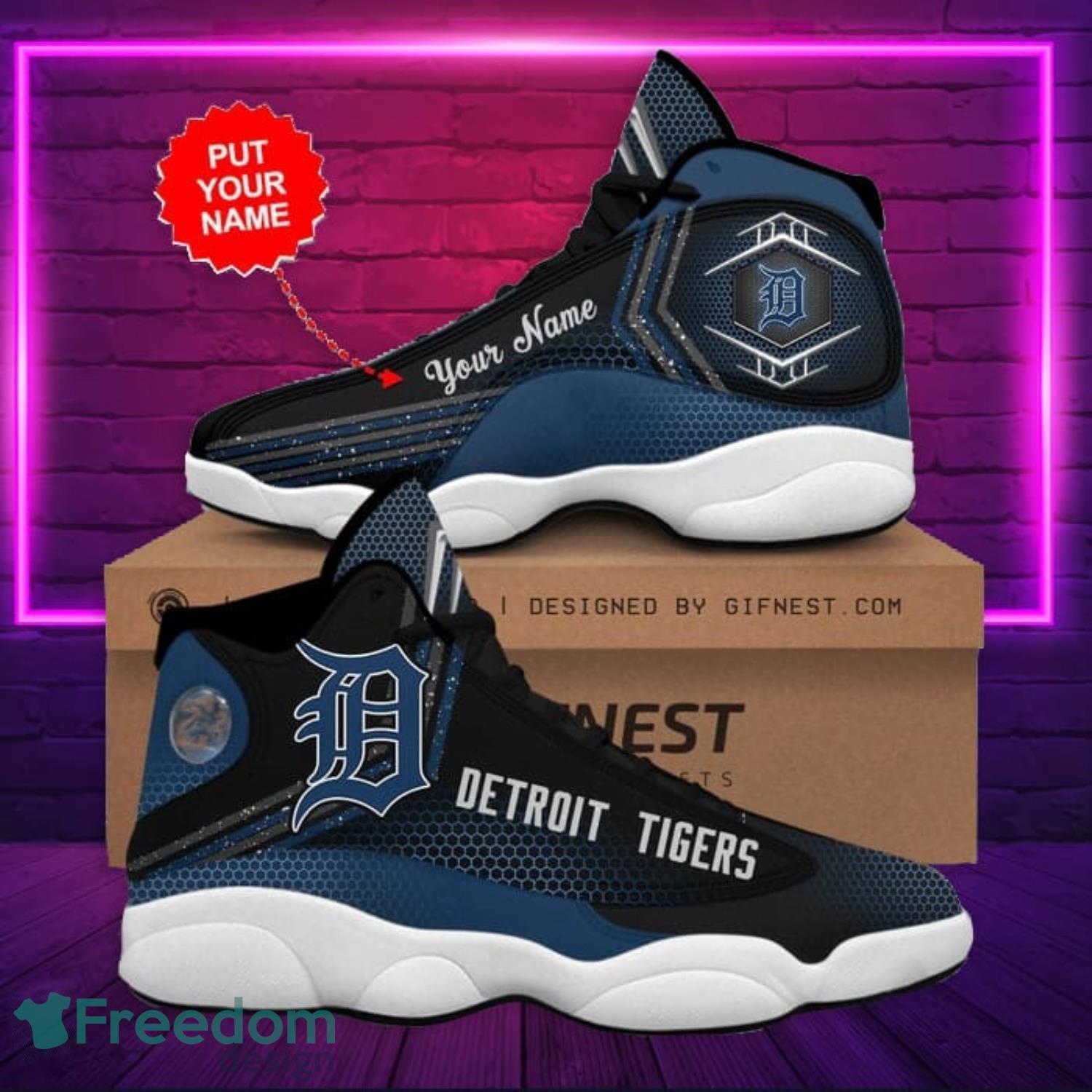 Personalized Shoes Detroit Tigers Air Jordan 13 Custom Name - USALast