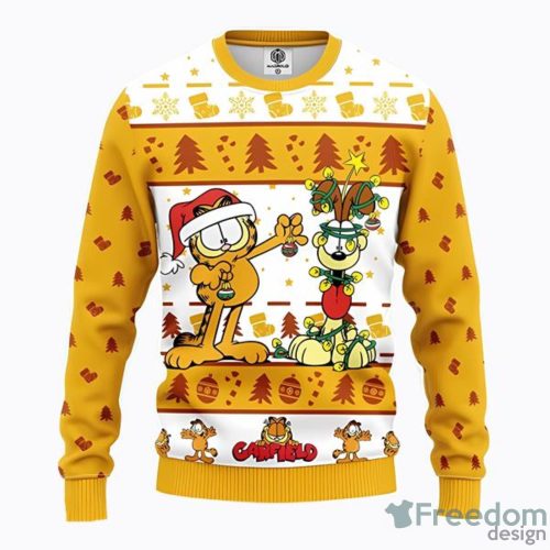 Disney Garfield AOP Ugly Christmas Sweater Christtmas Holiday Gift Product Photo 1