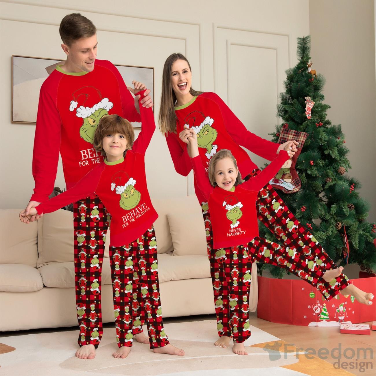 Dr. Seuss New Grinch Family Matching Pajamas Freedomdesign