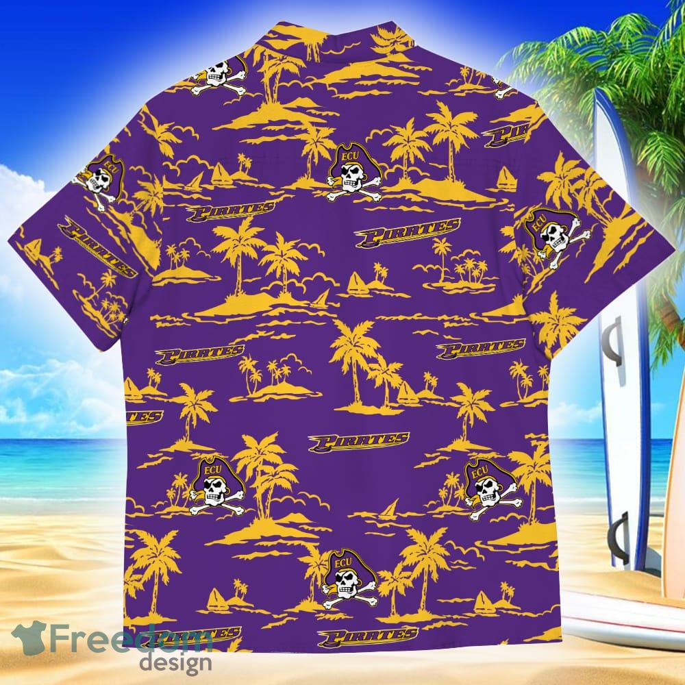 East Carolina Pirates NCAA Grunge Polynesian Tattoo Hawaiian Shirt Suumer  Gift For Men And Women