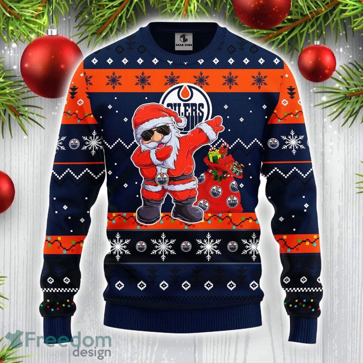 Winnipeg Jets Nhl Ice Hockey Christmas Santa Hat AOP Print 3D Ugly Sweater