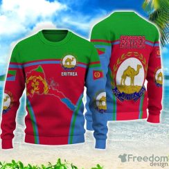 Eritrea Active Flag All Over Printed 3D Sweater Christmas Gift