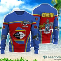 Eswatini Active Flag Gift 3D All Over Printed 3D Sweater