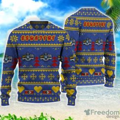 Eswatini Merri Christmas All Over Printed 3D Sweater Christmas Gift