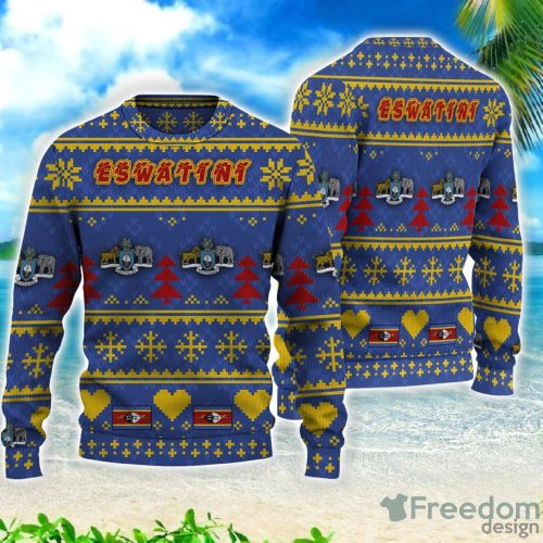 Eswatini Merri Christmas All Over Printed 3D Sweater Christmas Gift Product Photo 1