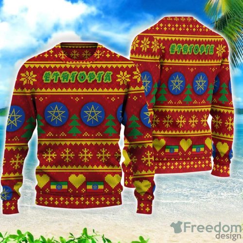 Ethiopia Merri Christmas All Over Printed 3D Sweater Christmas Gift Product Photo 1