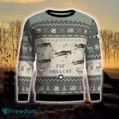 F6F Hellcat Aircraft Ugly Christmas Sweater Veterans Holidays For Men And Women - F6F Hellcat_Aircraft Ugly Sweater_2