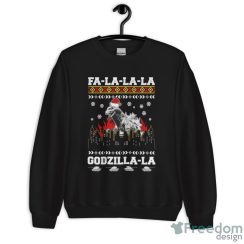 Fa La La La Quotes T-shirt, Giant Monster Ugly Christmas Sweater, Santa Monster Movie Xmas - Unisex Crewneck Sweatshirt