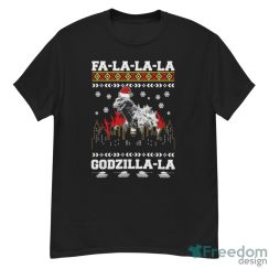 Fa La La La Quotes T-shirt, Giant Monster Ugly Christmas Sweater, Santa Monster Movie Xmas