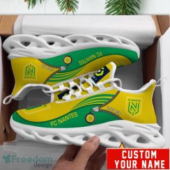FC Nantes Running Sneakers Max Soul Shoes Custom Name For Big Fans Product Photo 1