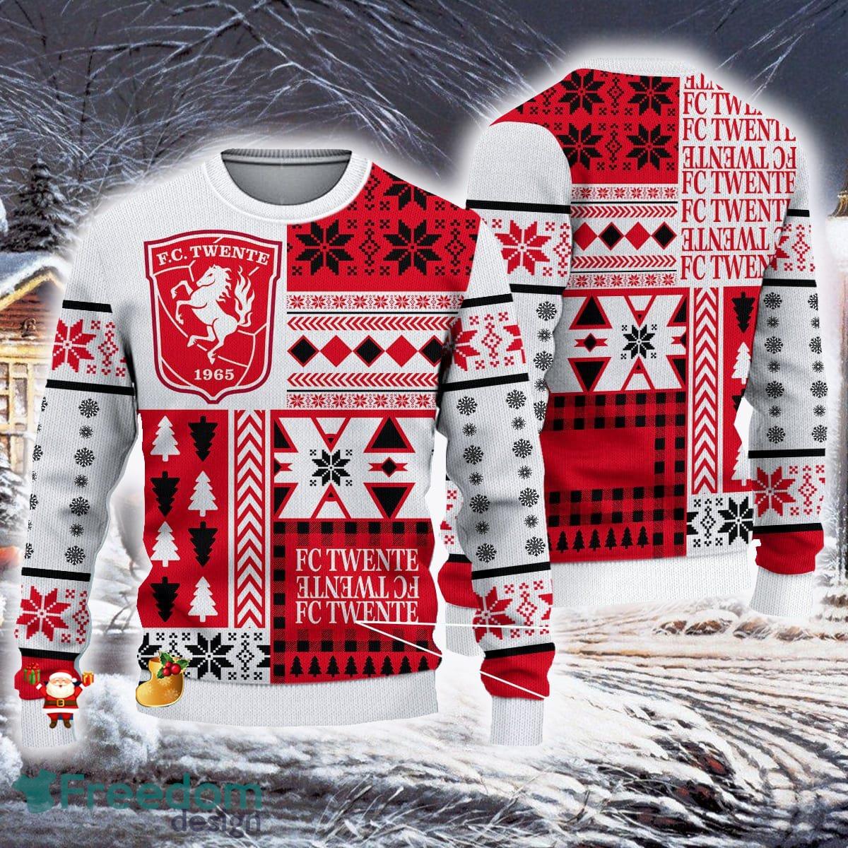 Manchester United Custom Name And Number Ugly Christmas Sweater -  Freedomdesign