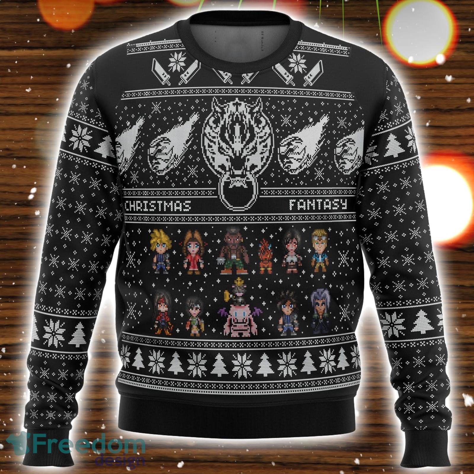 Final Fantasy 7 VII FF7 3D Ugly Christmas Sweater Christmas Gift