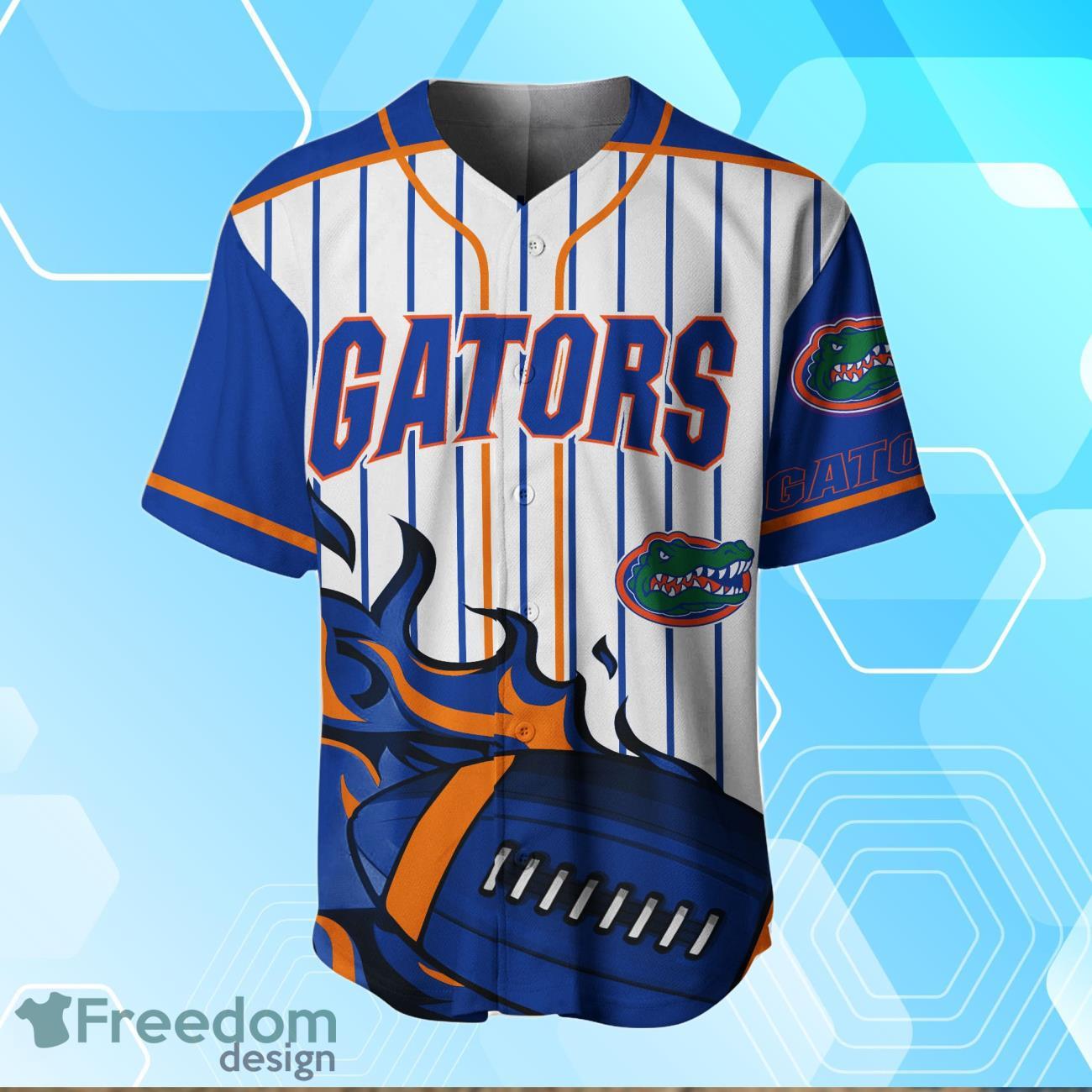Custom NCAA Baseball Jersey Florida Gators Name and Number College Full Button Royal