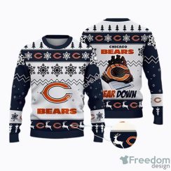 Football Team Chicago Bears Sweater Ugly Christmas Sweater Men And Women Holiday Gift