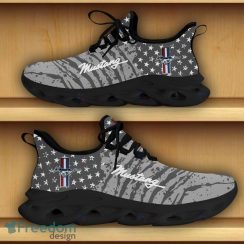 Ford Mustang Car Racing Chunky Sneakers Camo Flag Pattern Grey Max Soul Shoes - Ford Mustang Car Racing Chunky Sneakers Camo Flag Max Soul Shoes For Men And Women Photo 3