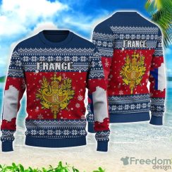 France Christmas All Over Printed 3D Sweater Christmas Gift