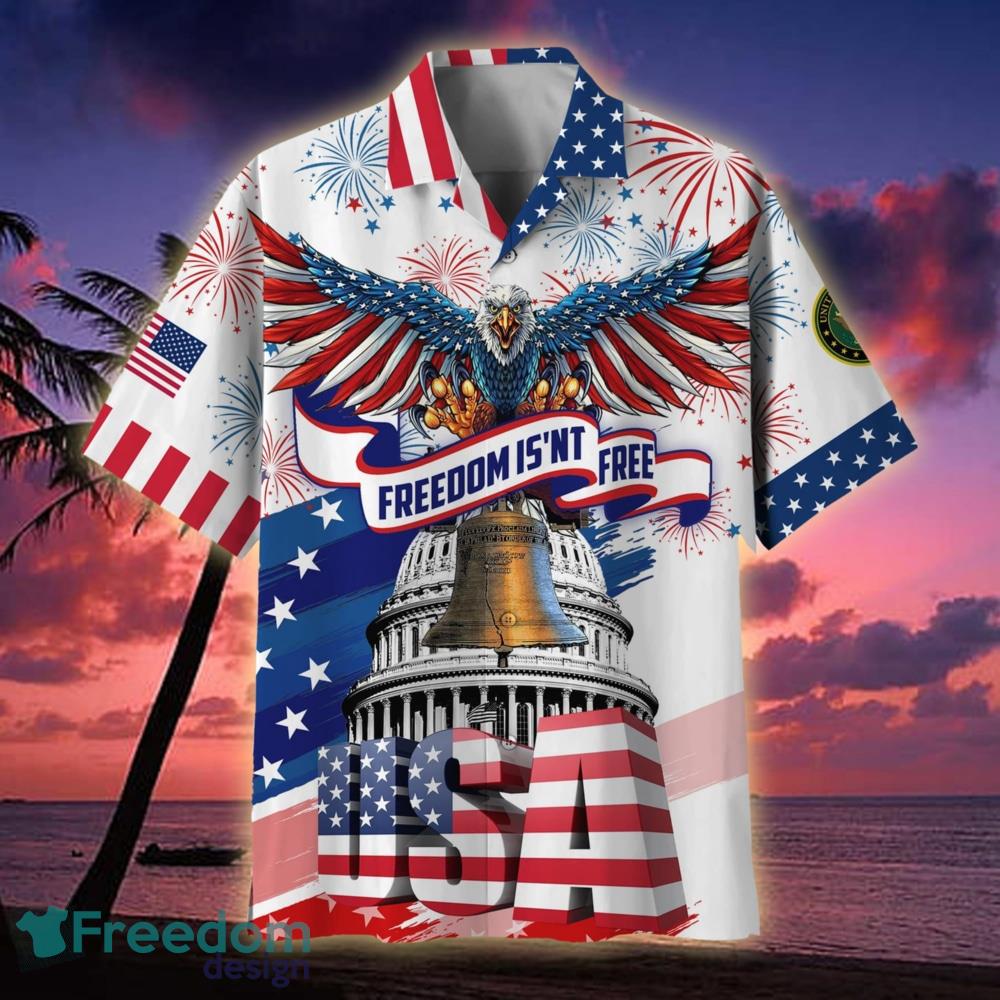 Freedom Isn't Free American Eagle Veteran Custom Polo Shirt