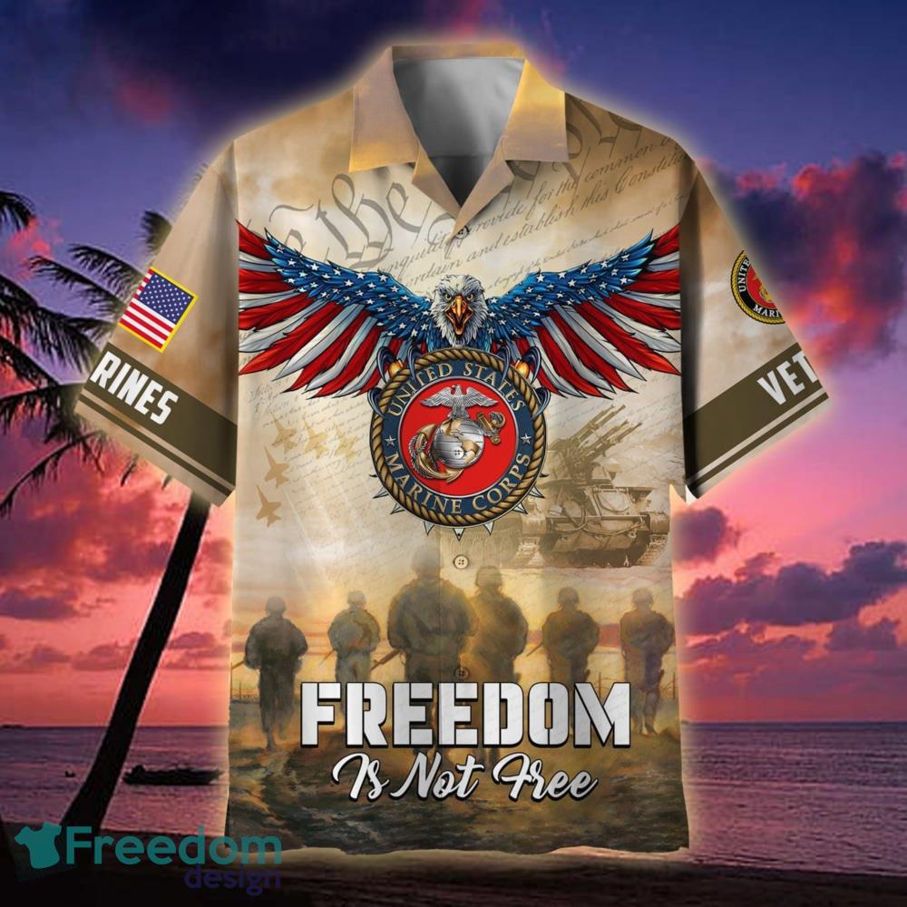 Freedom Isn't Free American Eagle Veteran Custom Polo Shirt